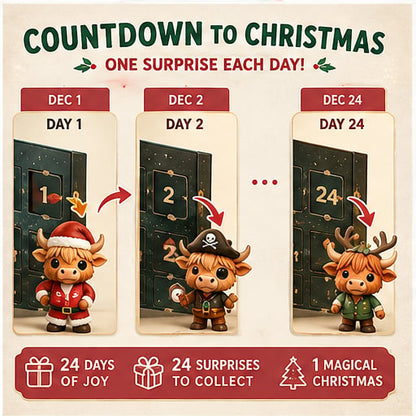 🐂🎁 2026 Highland Cow Advent Calendar – Every Day Brings New Surprises 🎄✨