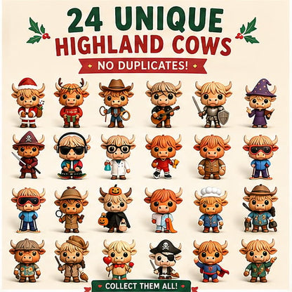 🐂🎁 2026 Highland Cow Advent Calendar – Every Day Brings New Surprises 🎄✨