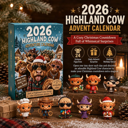 🐂🎁 2026 Highland Cow Advent Calendar – Every Day Brings New Surprises 🎄✨