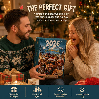 🐂🎁 2026 Highland Cow Advent Calendar – Every Day Brings New Surprises 🎄✨