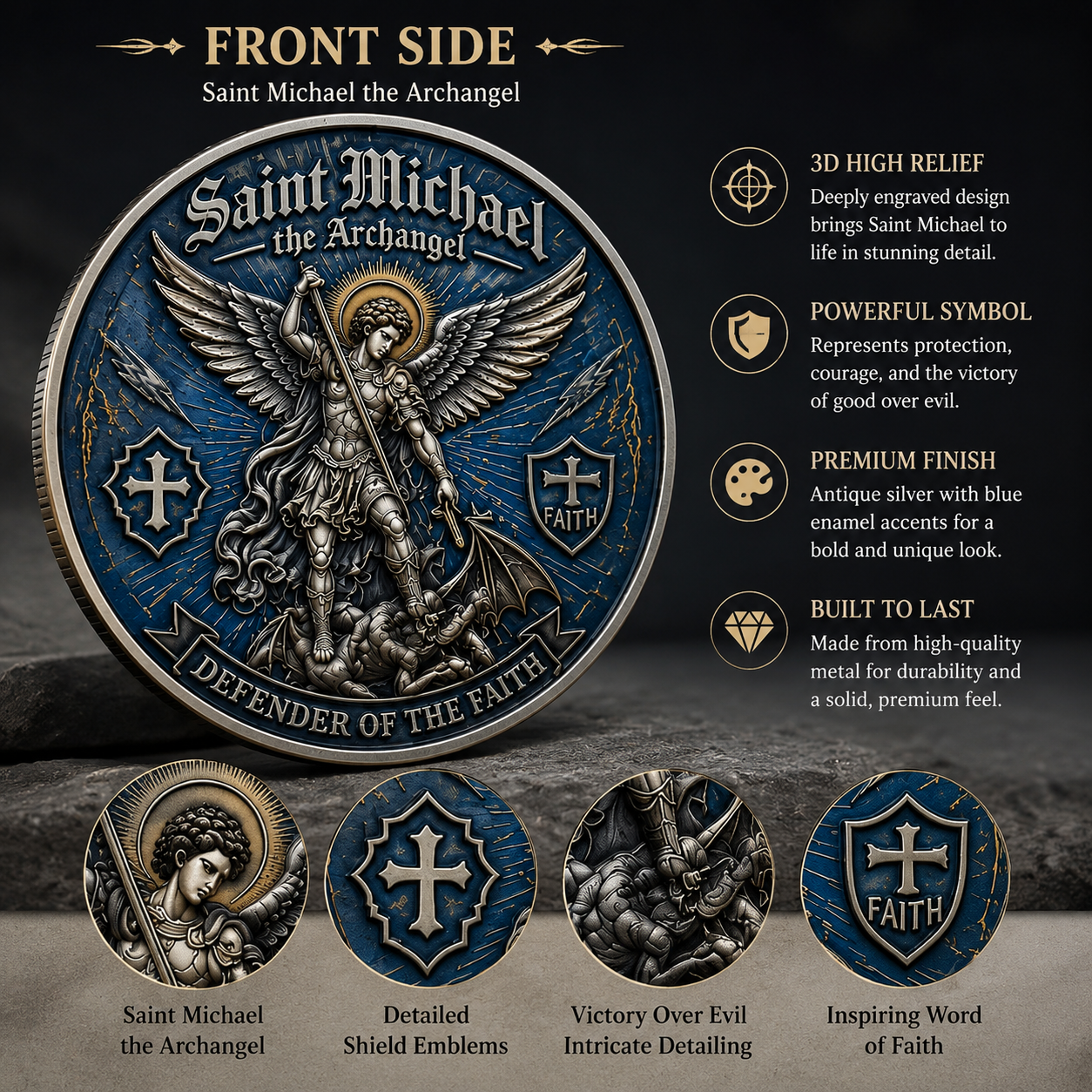 Saint Michael Archangel Challenge Coin