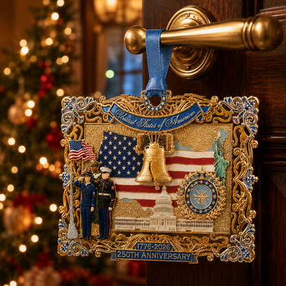 🇺🇸 250th Anniversary Liberty Heritage Christmas Hanging Ornament