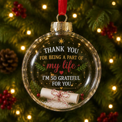 🎁❤️Personalized Message Christmas Ornament – A Little Note From the Heart✍️🎄
