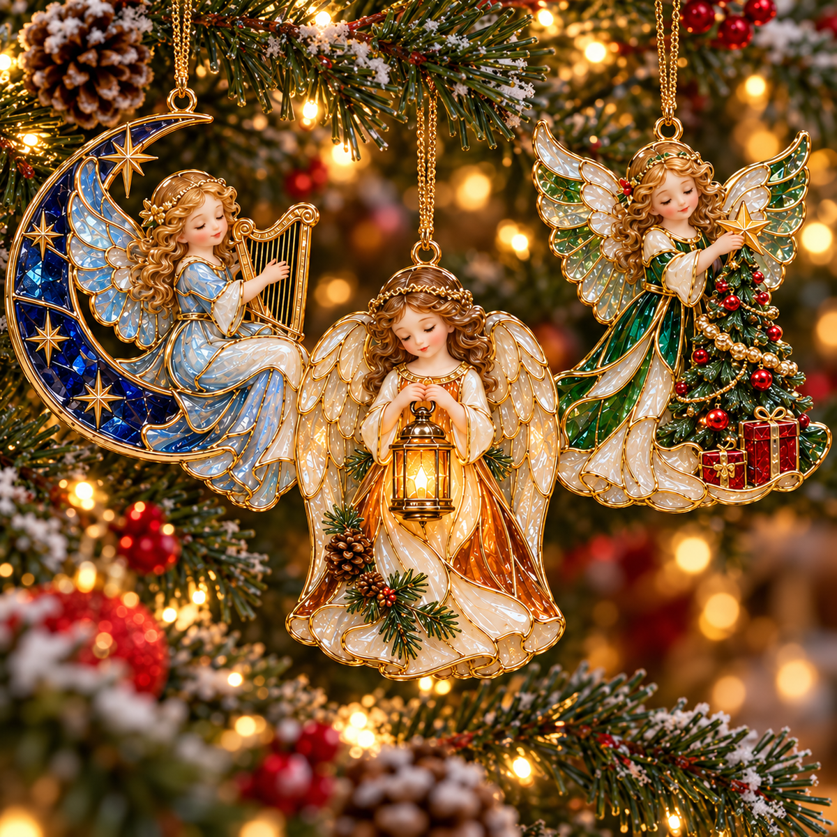 👼✨Heavenly Blessings Christmas Angel Ornaments