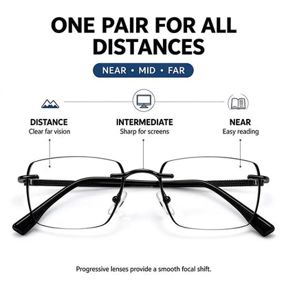 Unisex Progressive Multifocal Photochromic Reading Eyeglasses 👓