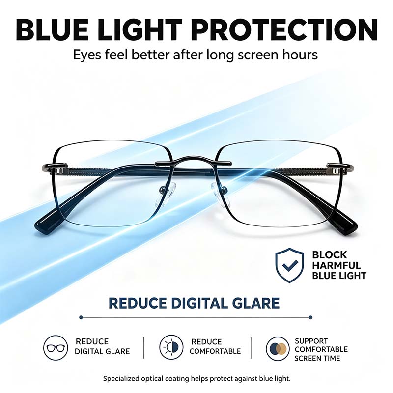 Unisex Progressive Multifocal Photochromic Reading Eyeglasses 👓