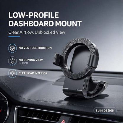 Magnetic Car Phone Holder | Dashboard & Sun Visor Foldable Mount🛑