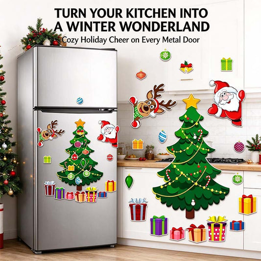 Christmas Refrigerator Magnets, Christmas Tree Magnets for Fridge Stickers Decoration 🎄