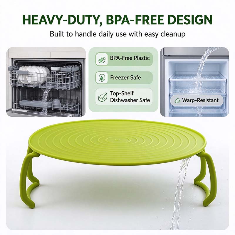 Microwave Multipurpose 4 in 1 Tray Stand Rack Splatter Guard Carry Tray Stacking Shelf 🍲