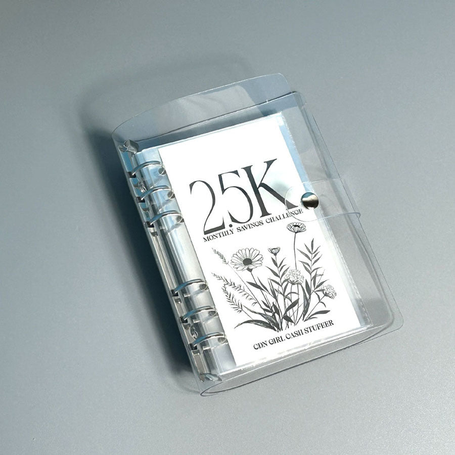 A6 12-Month Money Saving Binder ,10K / 5K / 2.5K Savings Challenge ,Cash Envelope Budget Planner📒