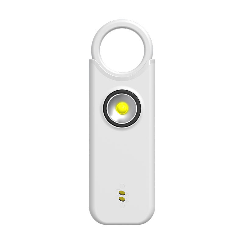 🎁Personal safety alarm for women: features a high-decibel siren and strobe light; keychain design; helps protect belongings and prevent loss.🔥