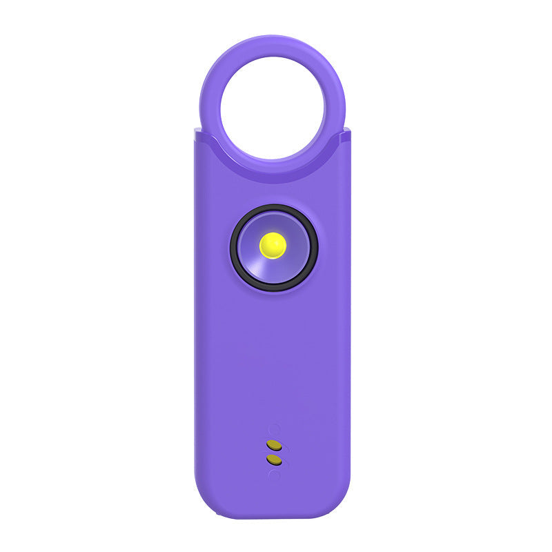 🎁Personal safety alarm for women: features a high-decibel siren and strobe light; keychain design; helps protect belongings and prevent loss.🔥