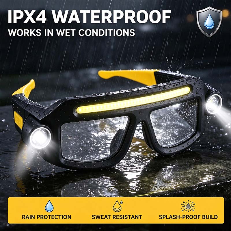 rechargeable led headlamp glasses hand wave sense type c usb charging landing 07