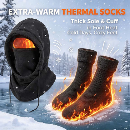 Unisex Adult 3-4 Piece Plain Winter Warm Multi-Pieces Outdoor Wear Set🧥