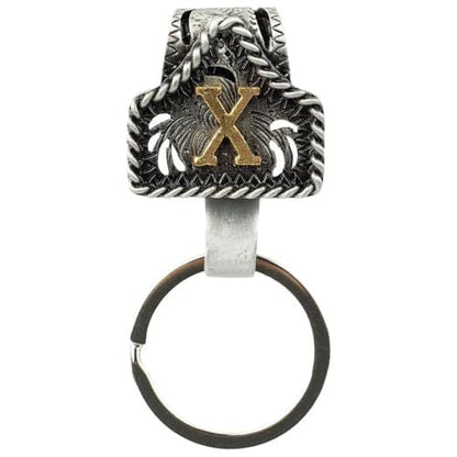 📎Handmade Cow Tag Belt Key Holder with Copper Initial