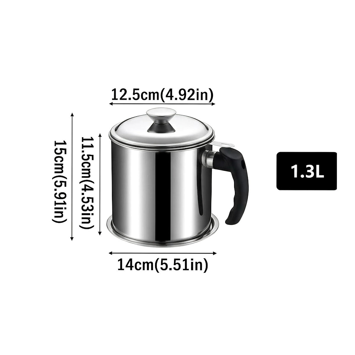 🔥Limited-time offer: 50% OFF🧺Stainless Steel Oil Strainer Pot with Fine Mesh Filter & Wooden Handle