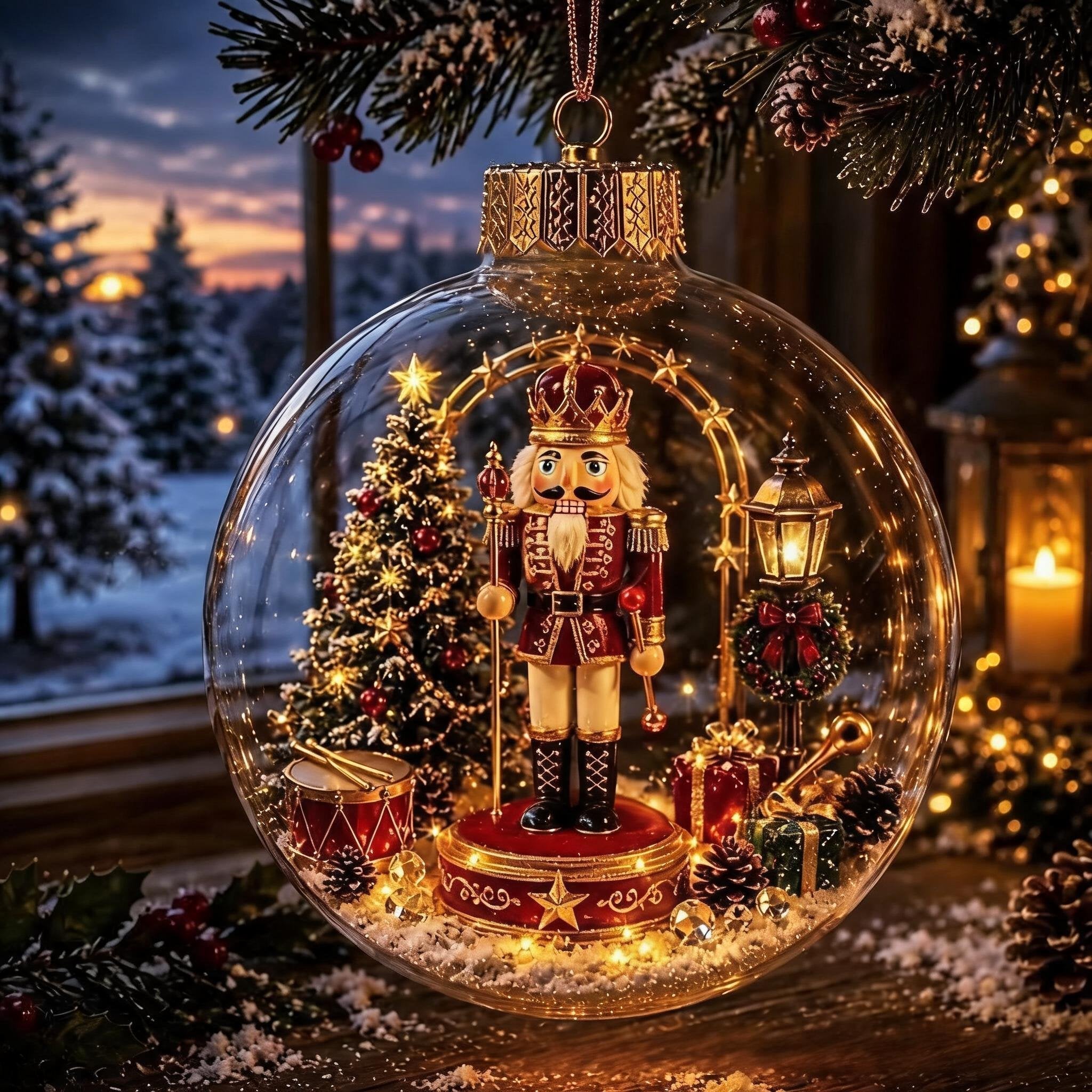 🔥49% OFF - 🎄✨Glowing Christmas Diorama Ornament