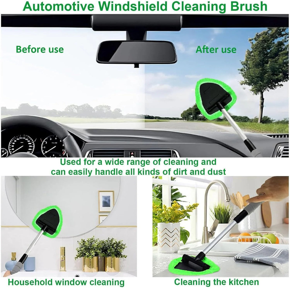 💕Hot sale 30% OFF💖🚗 Windshield Cleaning Tool – Reach Every Corner, See Clearly!