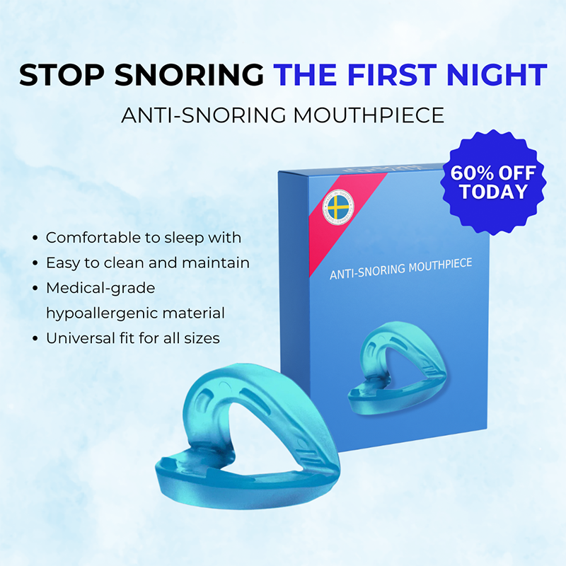 Universal Anti-Snoring Mouthpiece - Adjustable Comfort Fit for Better Sleep 😴