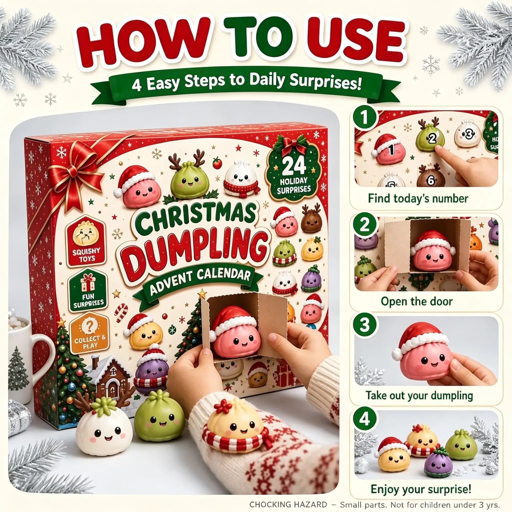 Christmas Squishy Advent Calendar 2026 Countdown Calendar 🎄