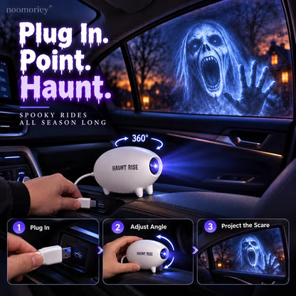 🎃 Halloween Window Projector 👻 12 Spooky Films USB Powered Holiday Decor