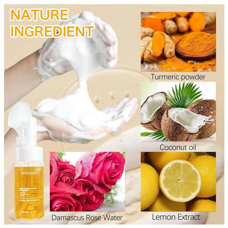 Turmeric Brightening Facial SkincareCleanser🛁