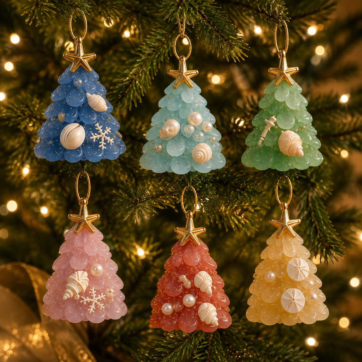 ✨Sea Glass Christmas Tree Ornament Advent Calendar