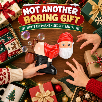 🔥Christmas Sale 50% OFF🎅 Farting Santa Bubble Machine💨 Funny Holiday Party Toy & Gift🎁