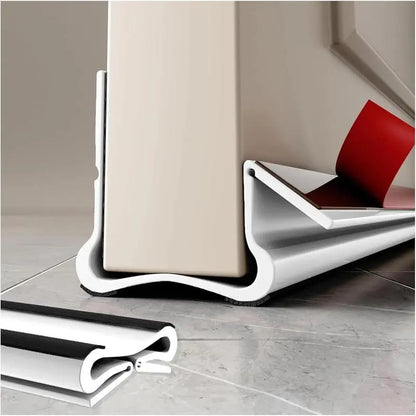 Triple Seal Under-Door Draft Stopper – Self-Adhesive PVC Weather Strip