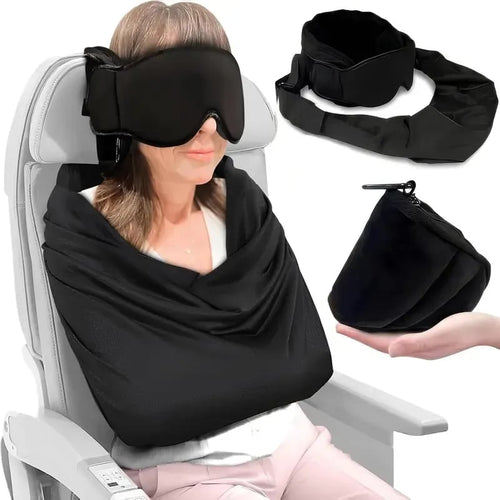 3-in-1 Airplane Sleep Support Travel Essentials for Comfort, Portable Sleep System