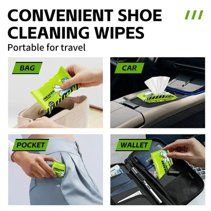 Shoe Care Kit: Shoe cleaning and care kit including dry cleaner, stain removal wipes, basketball shoe cleaner, and dedicated brushes