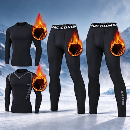 Men's Thermal Underwear Set - Long Sleeve T-Shirt & Pants 👕