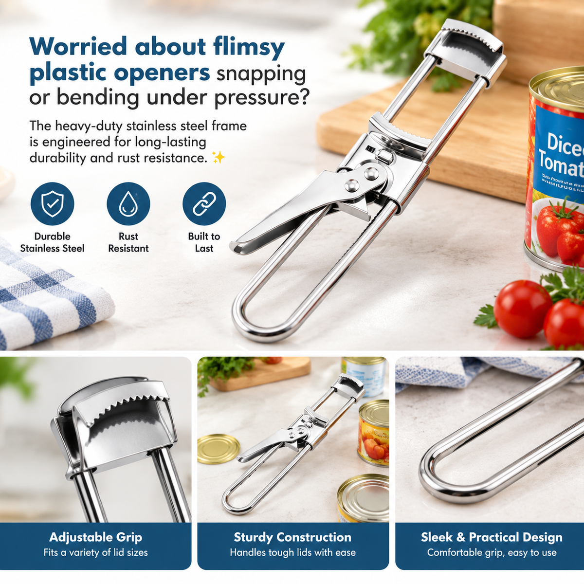multifunctional adjustable can opener stainless steel jar lid opener bottle opener tool landing 07