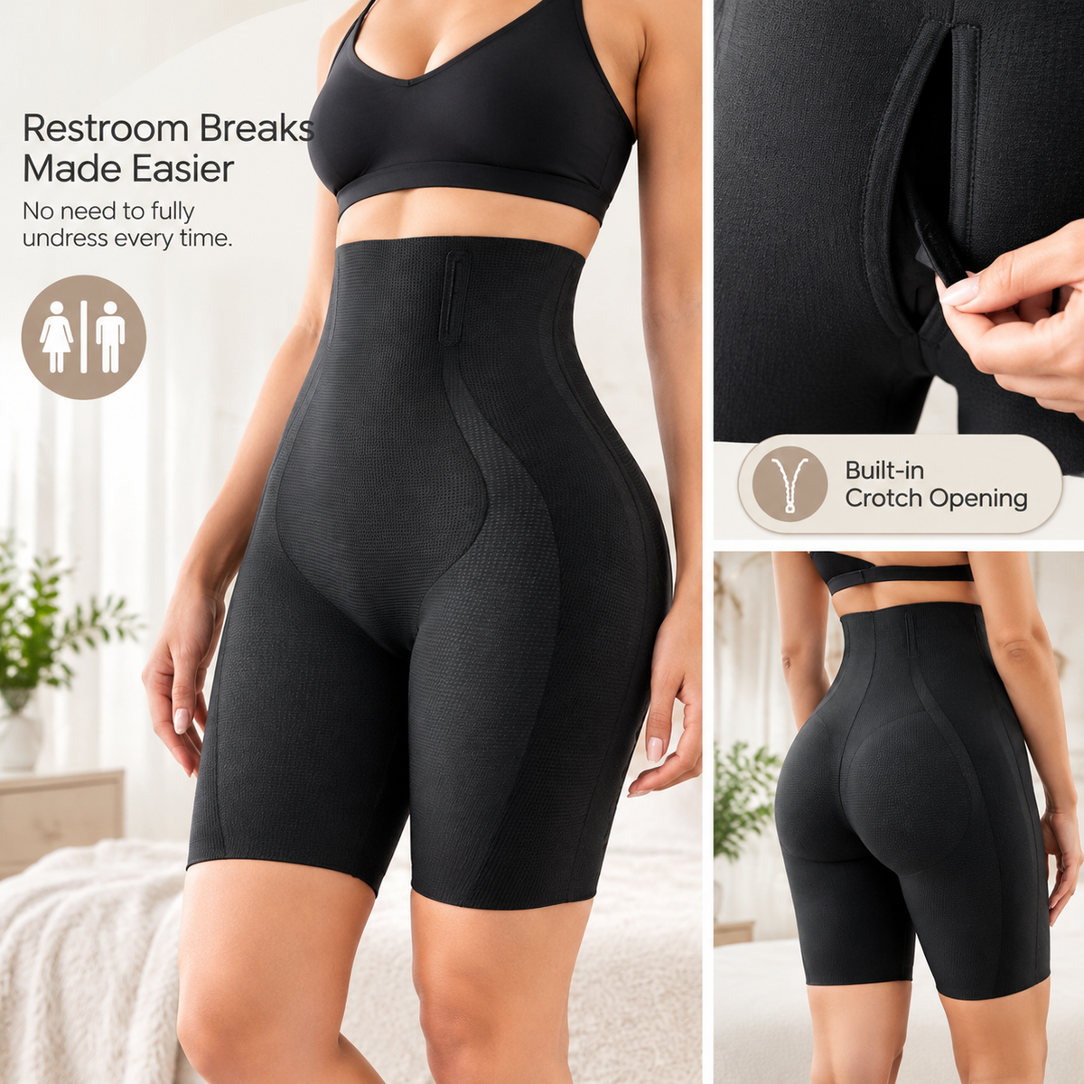 women high waisted seamless shapewear shorts tummy control butt lift landing 07