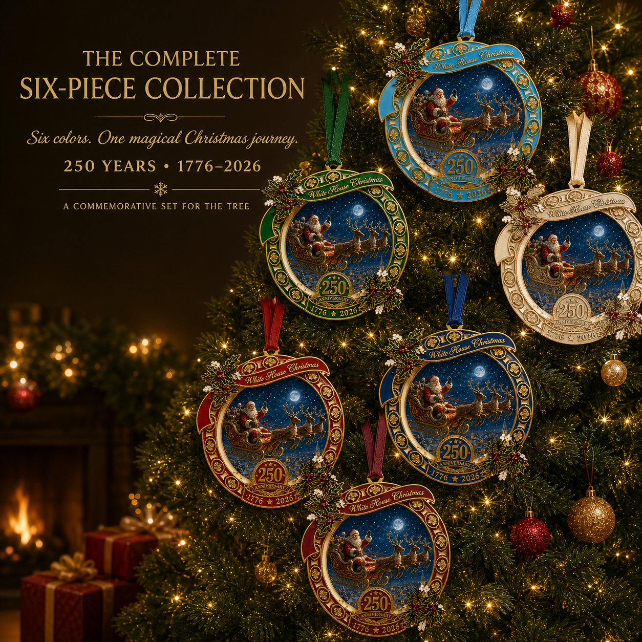 anniversary edition santas sleigh scene ornament landing 06