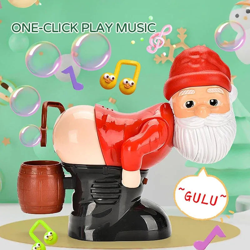 🔥🎅 Funny Santa Bubble Machine | Bubbles, Music & Flashing Lights for Holiday Fun 🫧