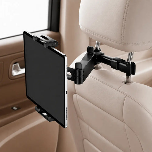 🚗🎁3-in-1 Adjustable Telescopic Arm Car Tablet Mount – Universal Tablet/iPad Holder, Easy-to-Install Hands-Free Mount💎