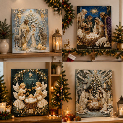 🎉🎄 Limited Edition!🔥🌟 Nativity Scene Diamond Painting Kit