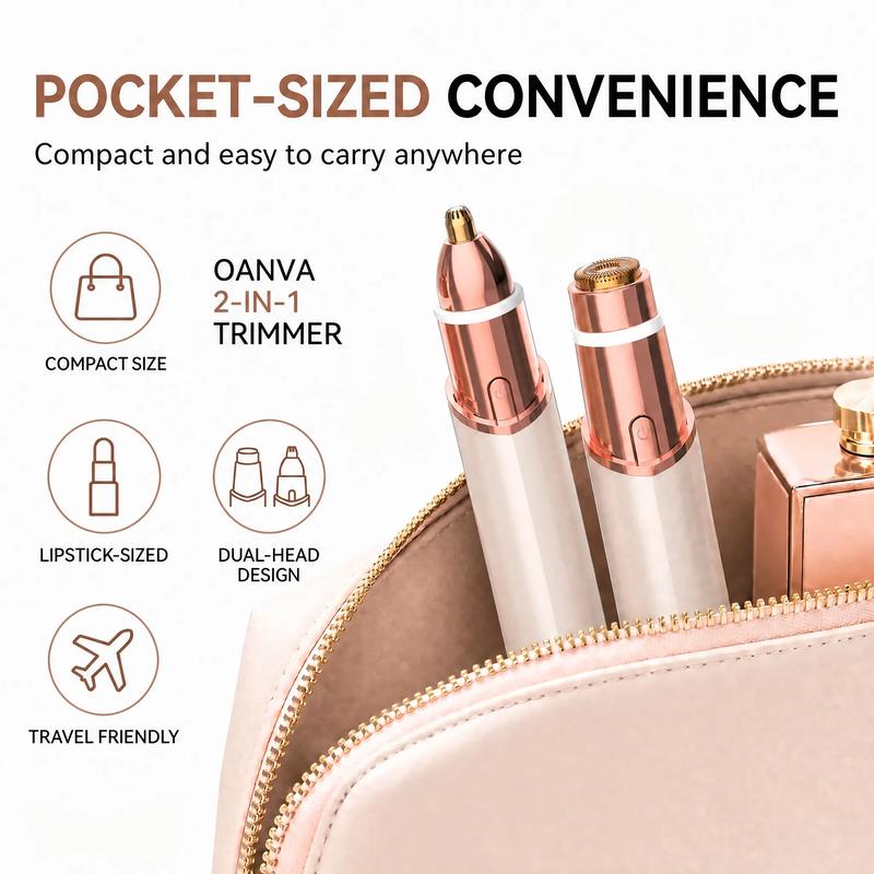 2 in 1 facial & eyebrow hair trimmer for Women, Rechargeable Face Razor✨