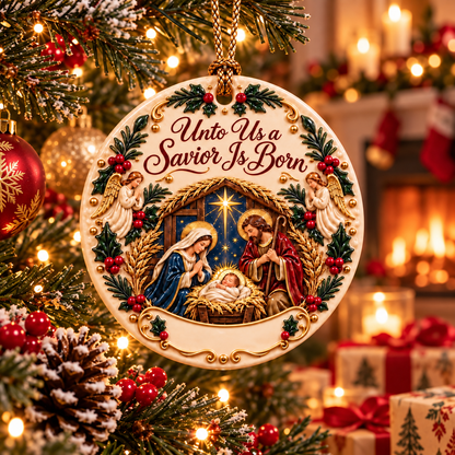 ✝️ Personalized Christian Ceramic Ornament