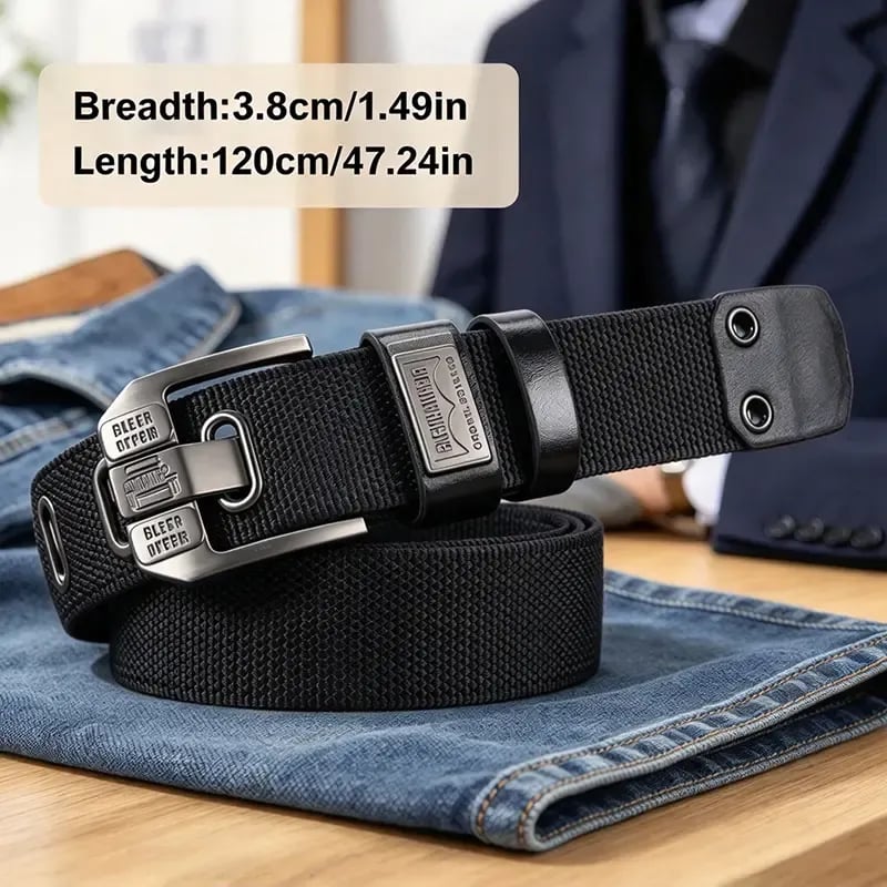 Unisex Minimalist Stylish Waistband - Buckle-Free Men's Belt, Holeless Strap