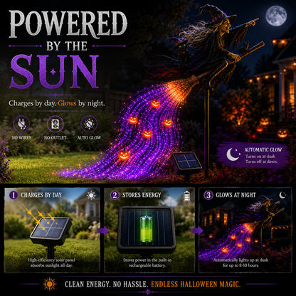 🎃 Halloween Magic Sale – 50% OFF ✨ Witch’s Magic Trail™ Solar Fiber Optic Garden Light