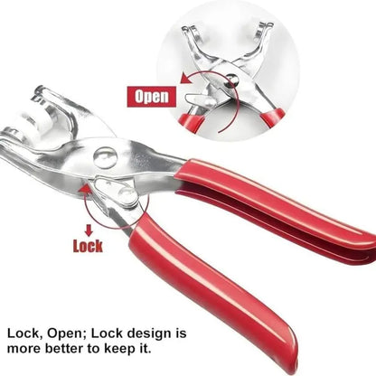 Including 100pcs Invisible Colored Metal Buckle & 1 Count Manual Pressure Pliers 🔧