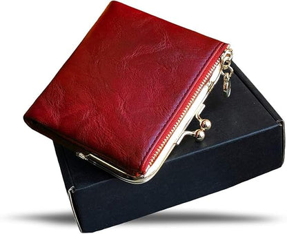 Women's Fashionable Solid Color Kiss Lock Wallet, Casual Versatile Coin Purse for Daily Used, Trendy All-match & Exquisite Wallet for Birthday Gift，Suitable for Thanksgiving, Christmas, and men's gift giving