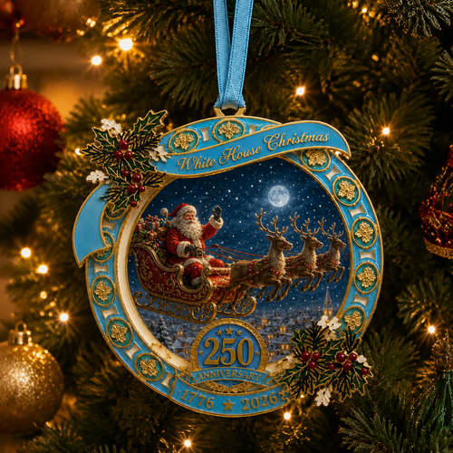 ✨250th Anniversary Edition Santa's Sleigh Scene Ornament