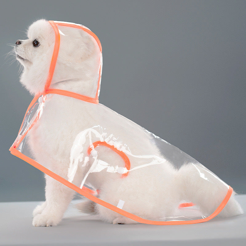Transparent Thick Cape Dog Raincoat for Small Medium Dogs 🐶