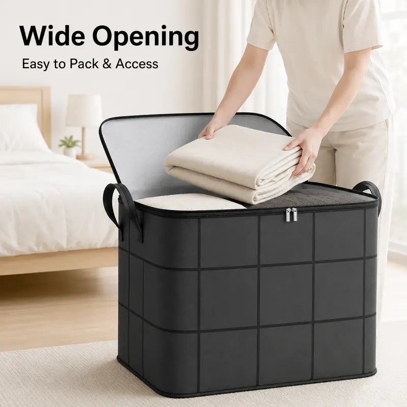 spacious moving storage bin zippered organizerfor quilts landing 07