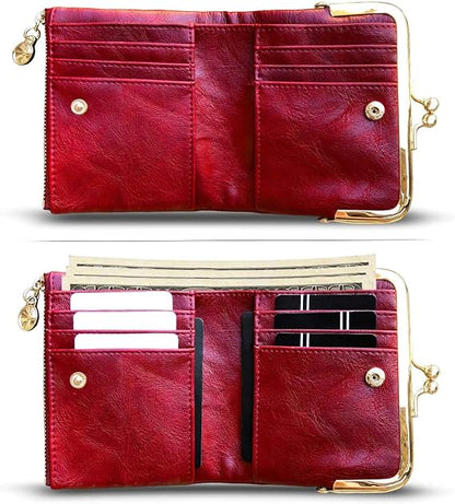 Women's Fashionable Solid Color Kiss Lock Wallet, Casual Versatile Coin Purse for Daily Used, Trendy All-match & Exquisite Wallet for Birthday Gift，Suitable for Thanksgiving, Christmas, and men's gift giving