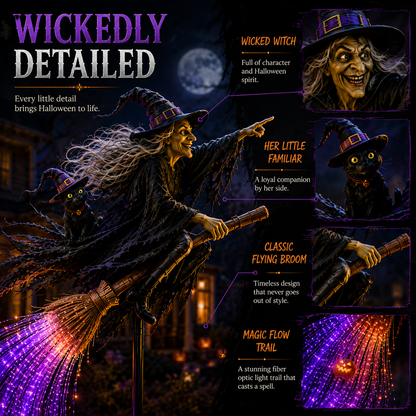 🎃 Halloween Magic Sale – 50% OFF ✨ Witch’s Magic Trail™ Solar Fiber Optic Garden Light