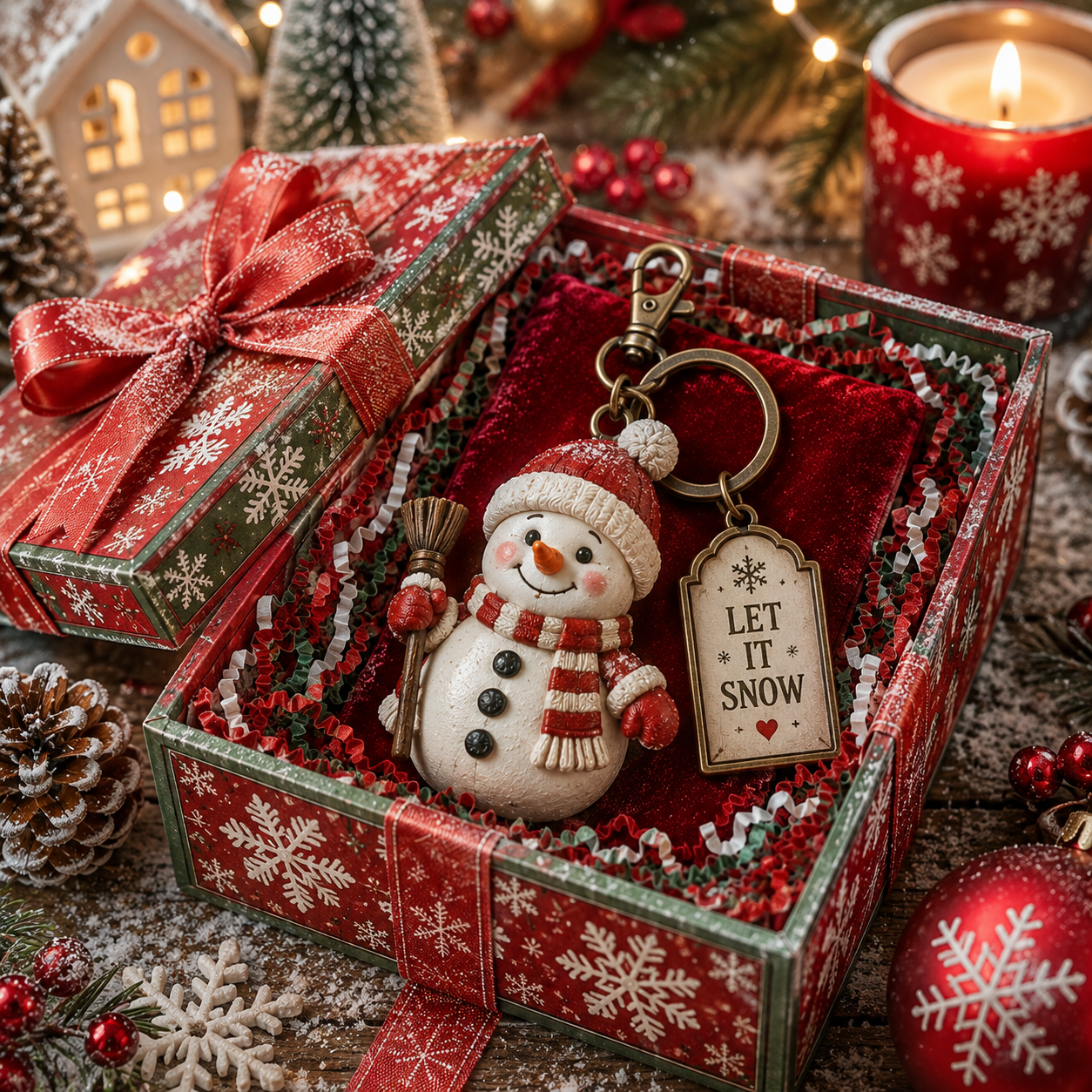 🎄 🎄 2026 Christmas Character Keychain Gift Box🎁